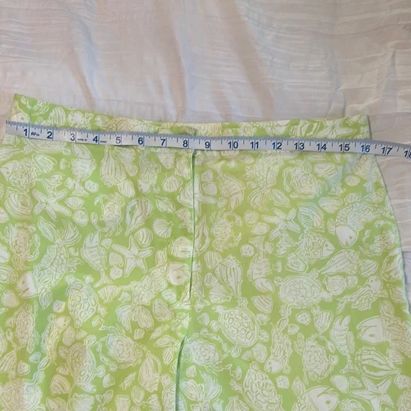 Lilly Pulitzer Lime Green Ankle Cropped Pants - Picture 11 of 11